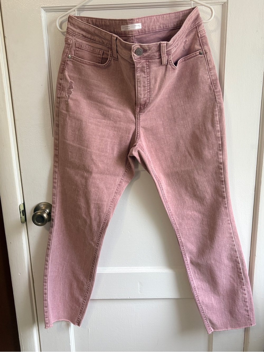 LC Lauren Conrad Dusty Rose Ankle Crop Jeans
